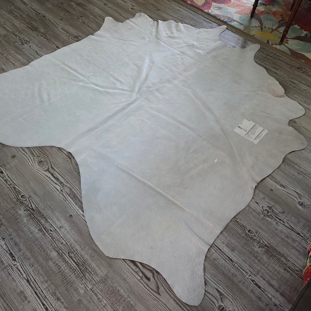 VTG IKEA Koldby Cowhide Rug Brown Large Natural Leather Hide Argentina 83x72 - Picture 13 of 16